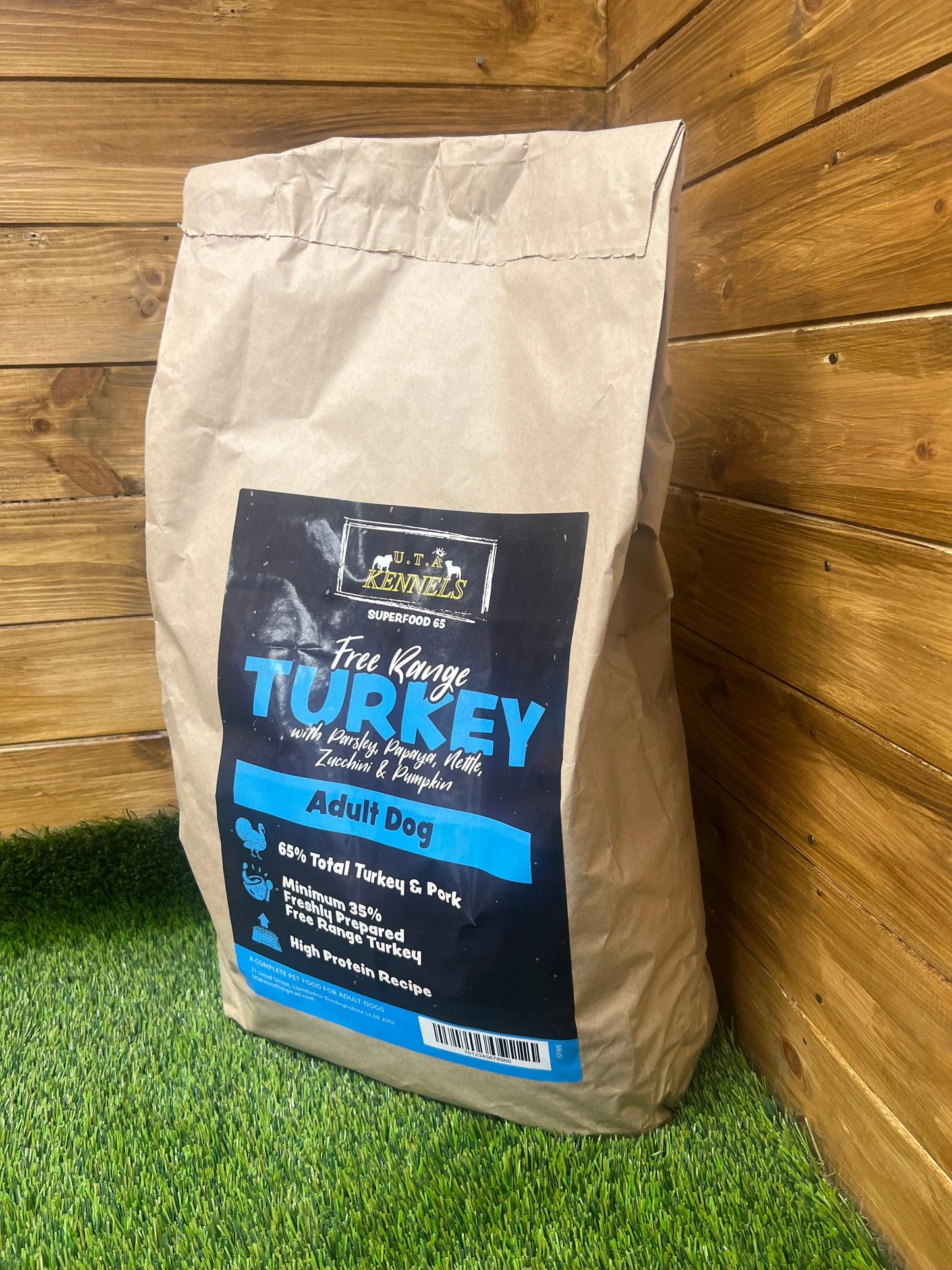 Superfood 65 Kibble - Free Range Turkey (large) UTA Kennels