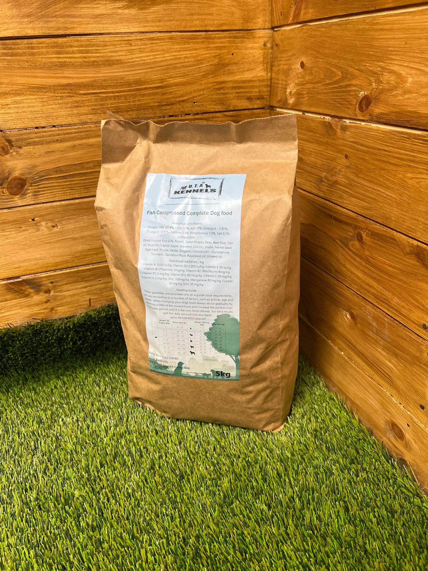 Coldpressed Complete Dog Food - FISH 5kg UTA Kennels