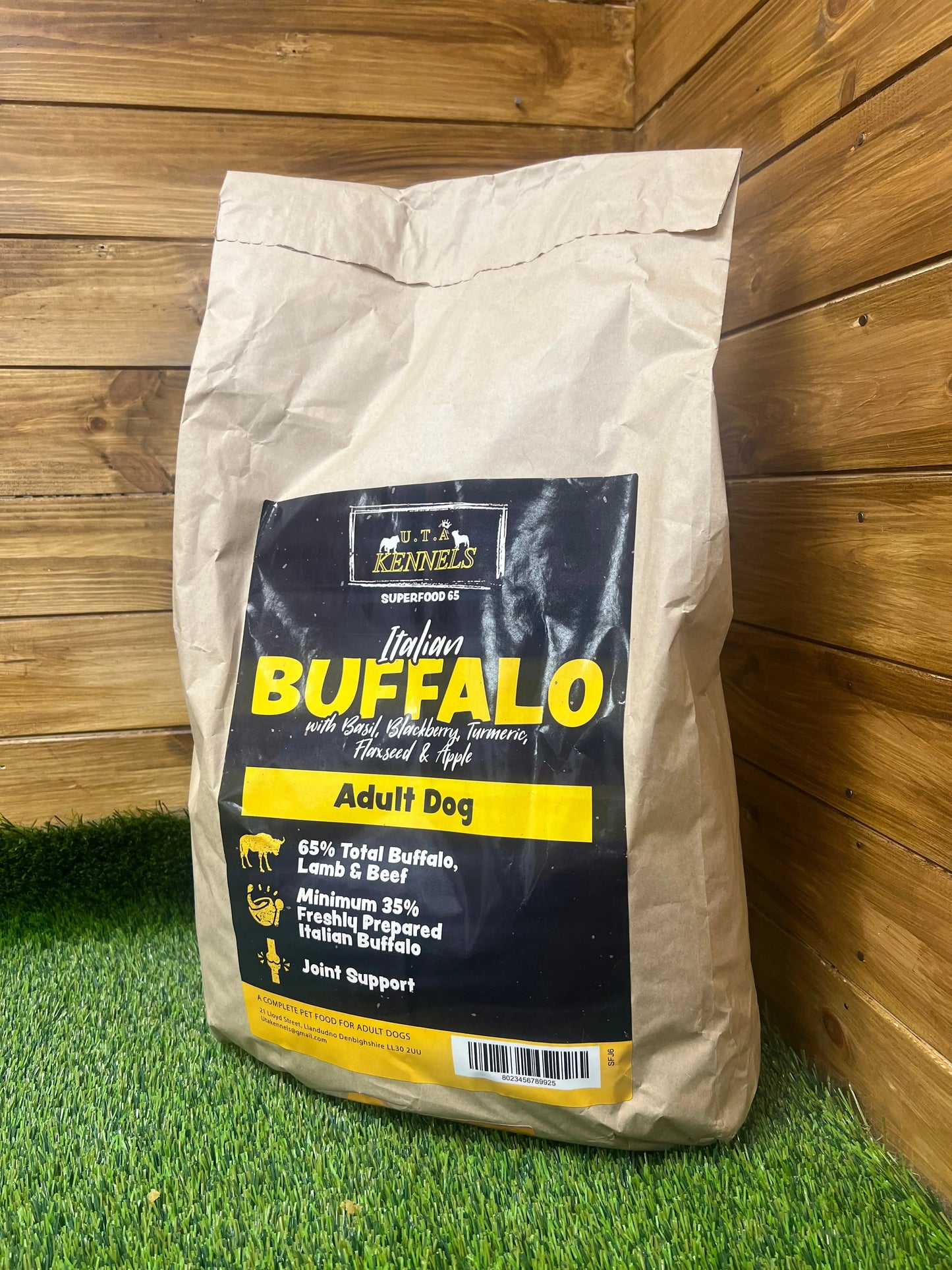 Superfood 65 Kibble - Italian Buffalo (large) UTA Kennels
