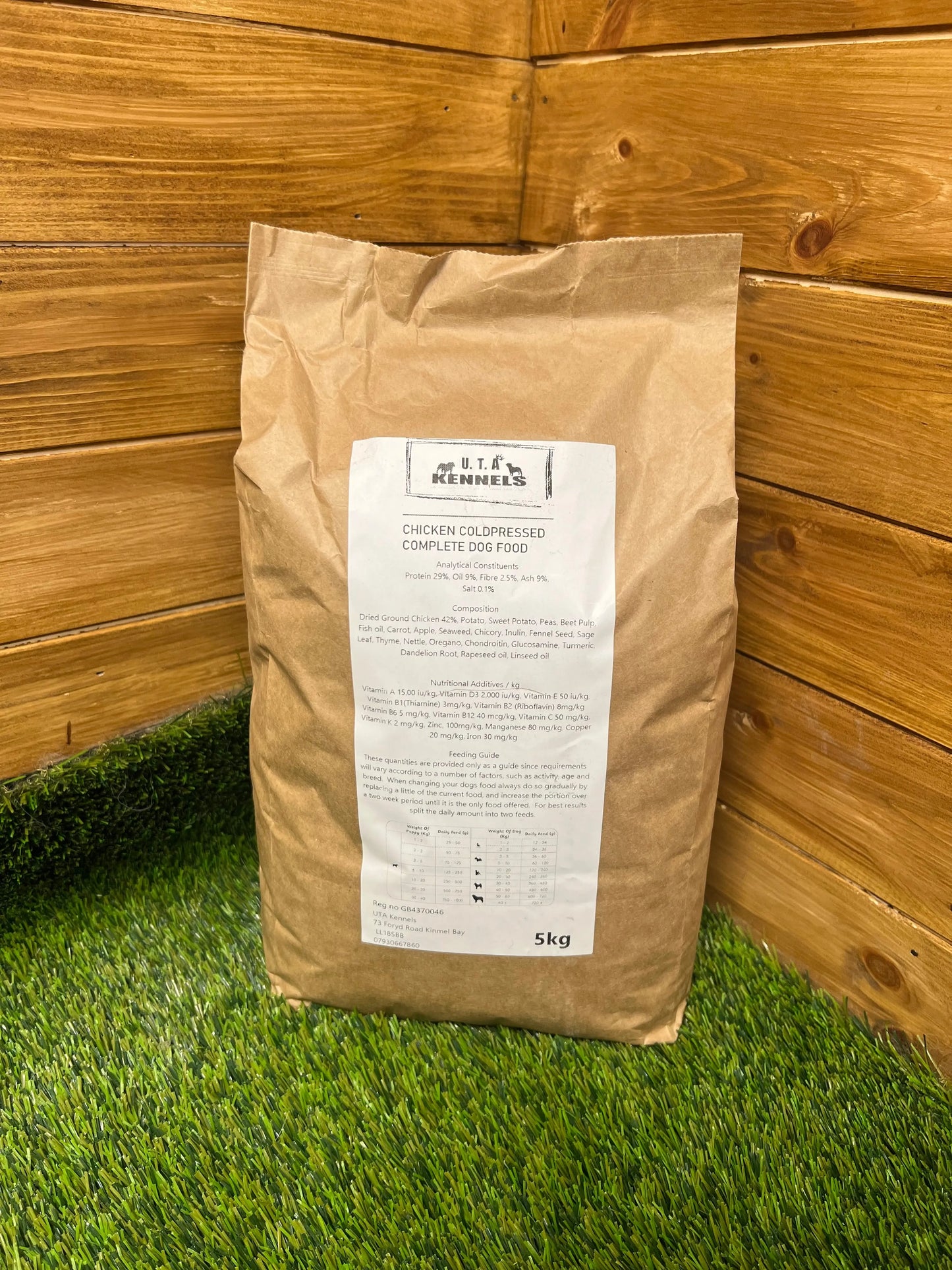 Coldpressed Complete Dog Food - CHICKEN 5kg UTA Kennels