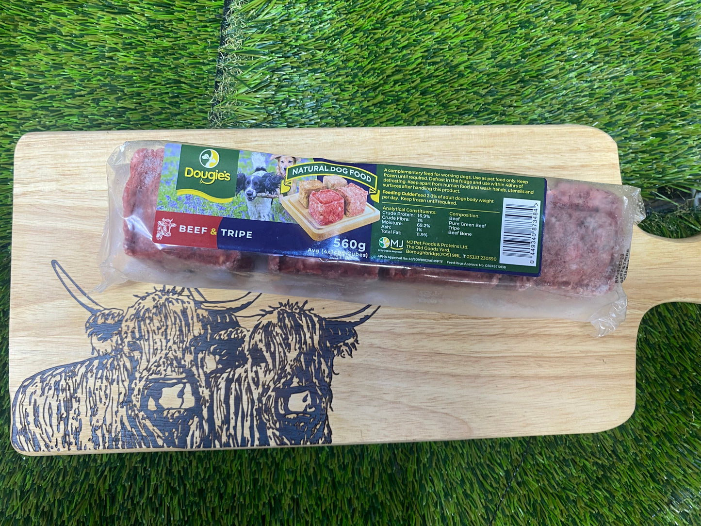 Natural beef and tripe for dogs