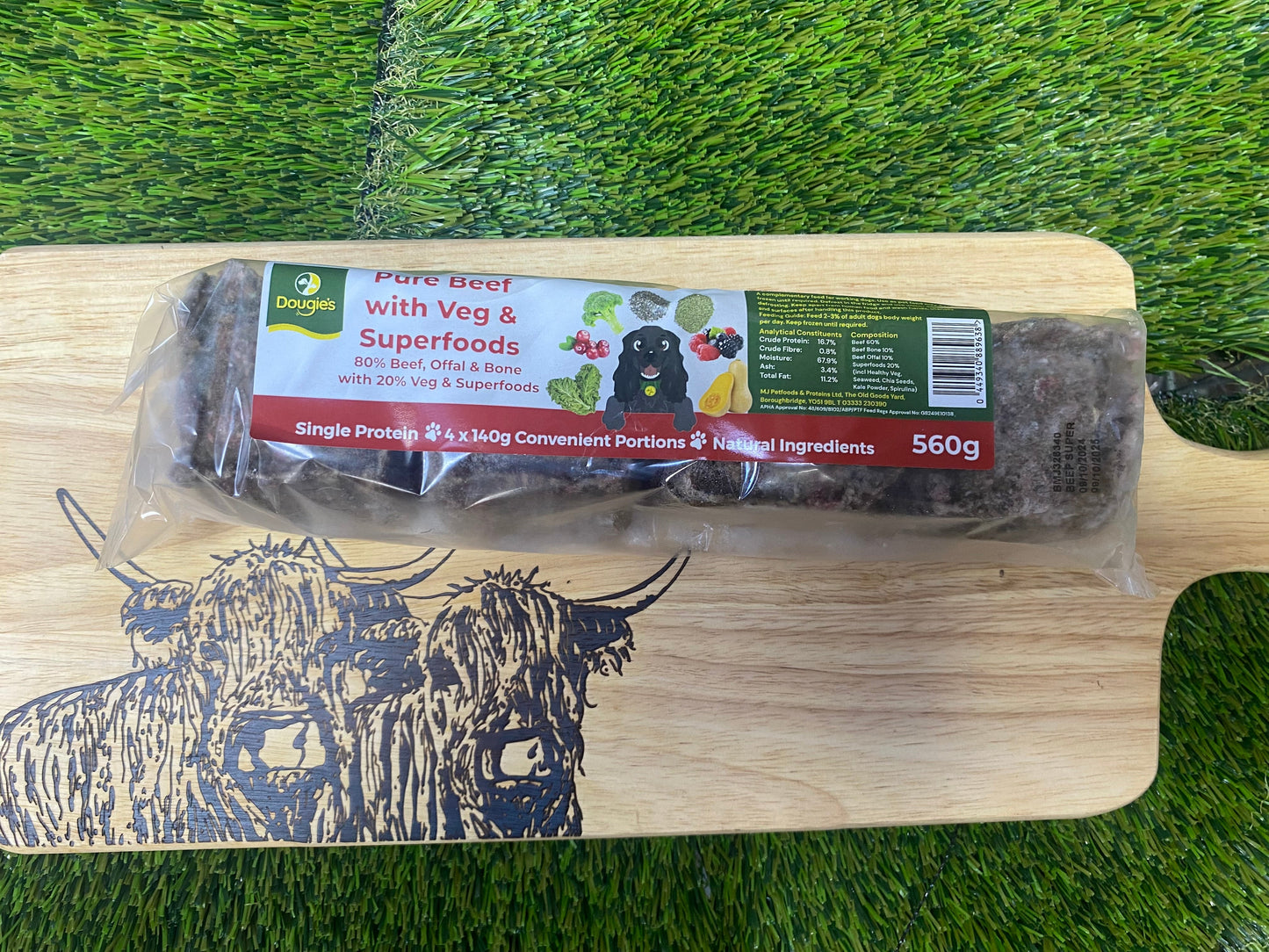 Pure beef with veg and superfoods for dogs