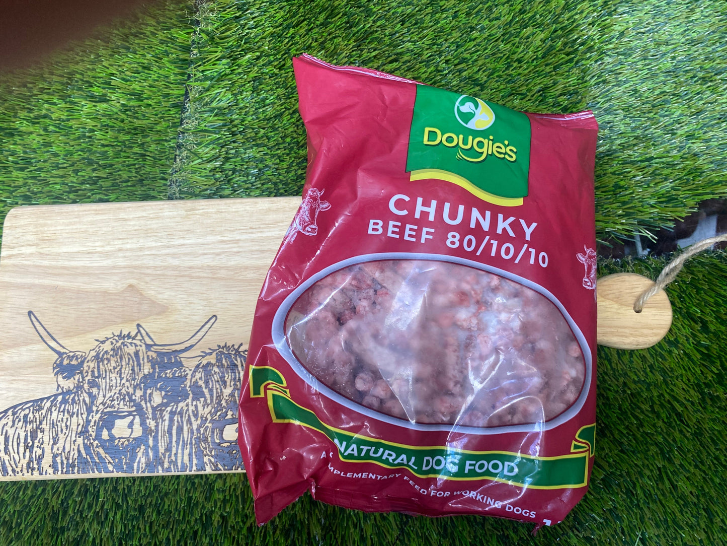 Chunky beef for dogs