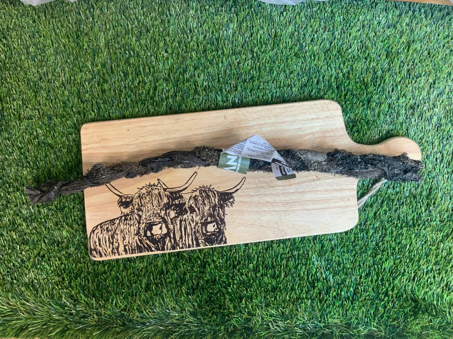 Giant smoked buffalo tripe braid UTA K9