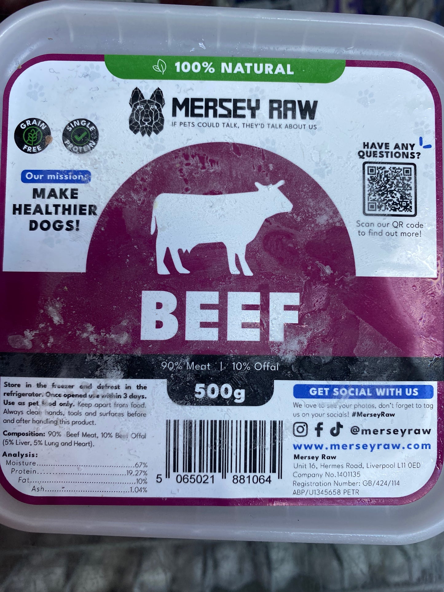Mersey raw UTA K9