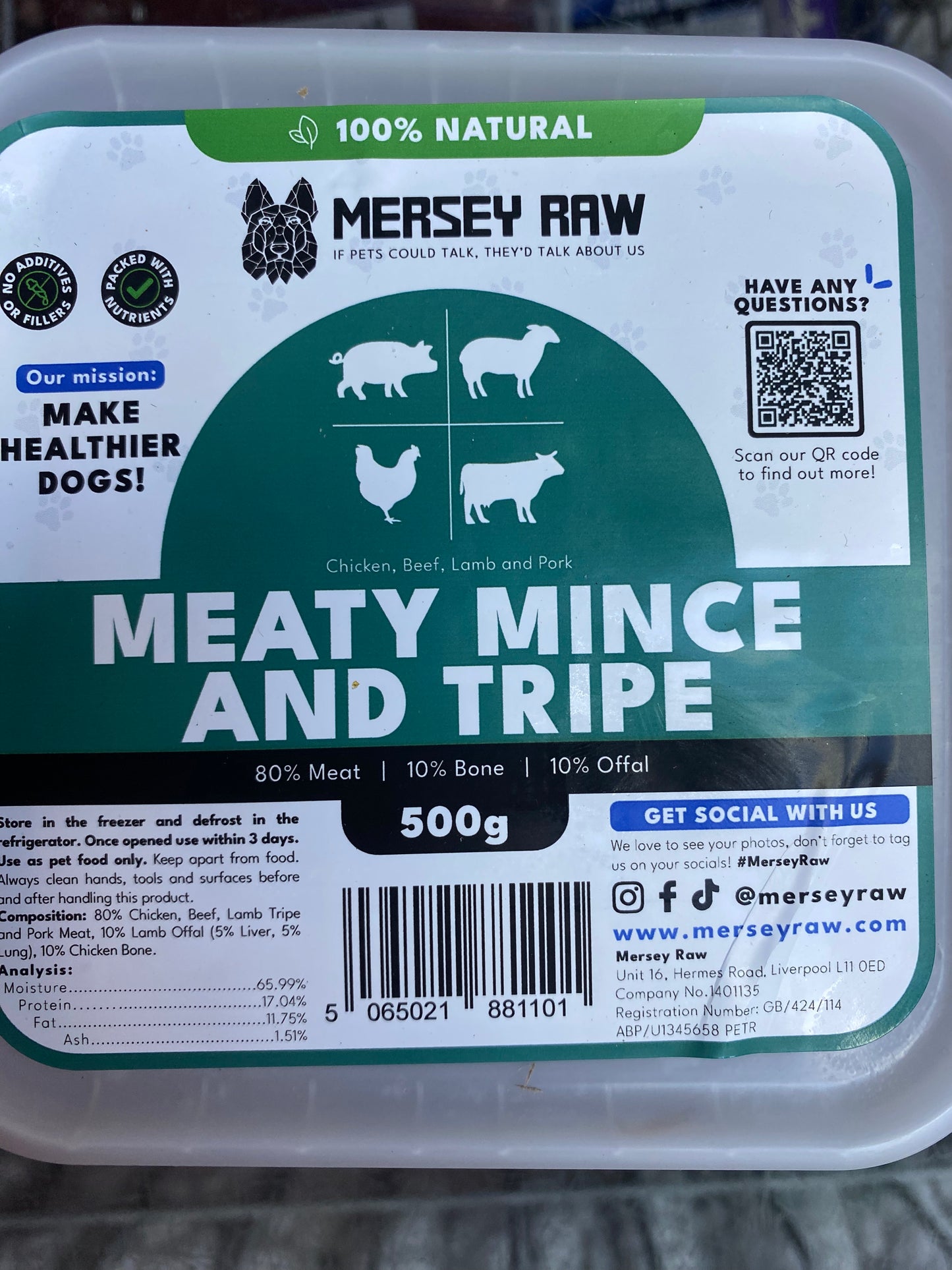 Mersey raw UTA K9