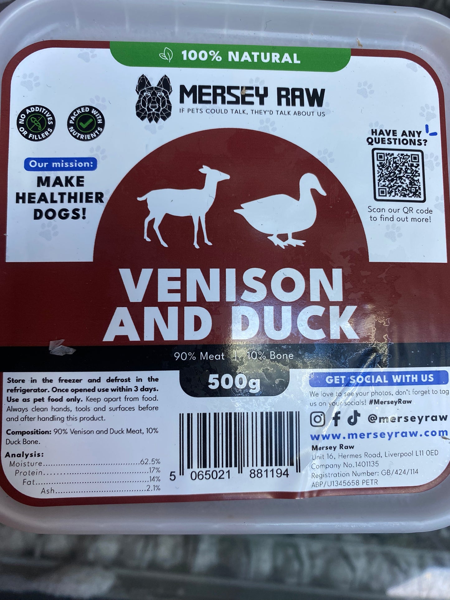 Mersey raw UTA K9