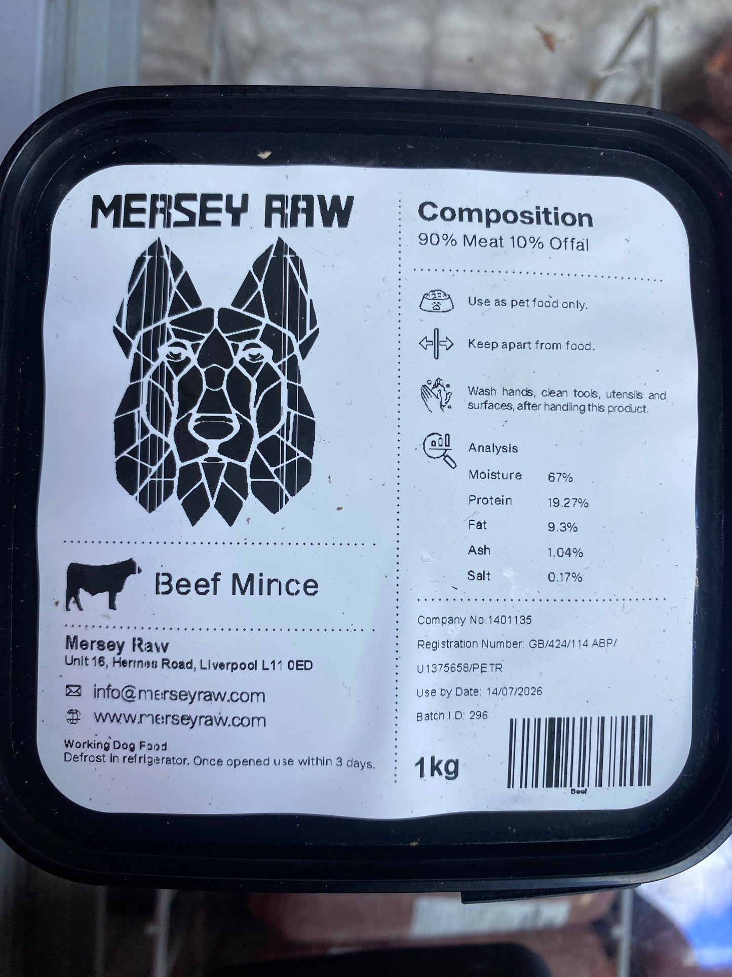 Mersey raw UTA K9