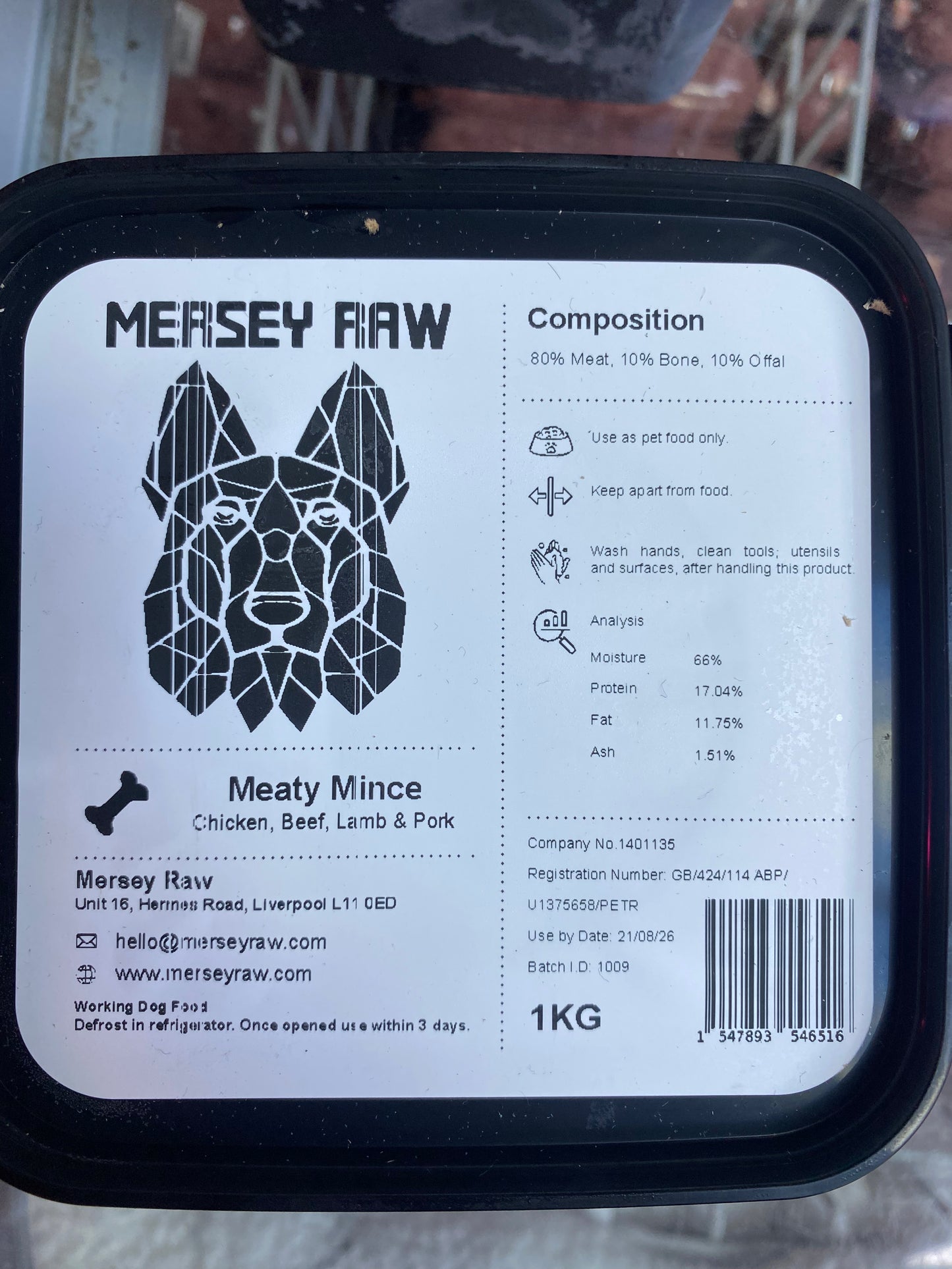 Mersey raw UTA K9