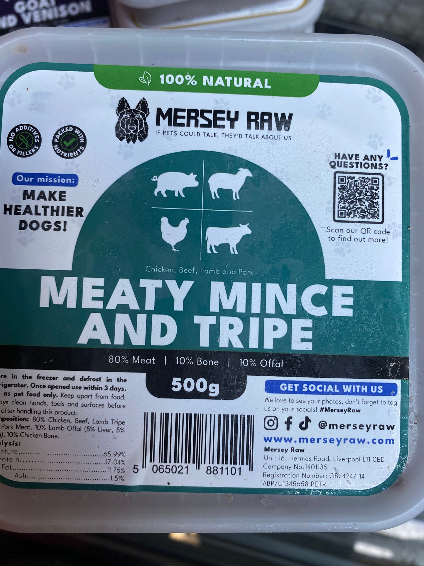 Mersey raw UTA K9