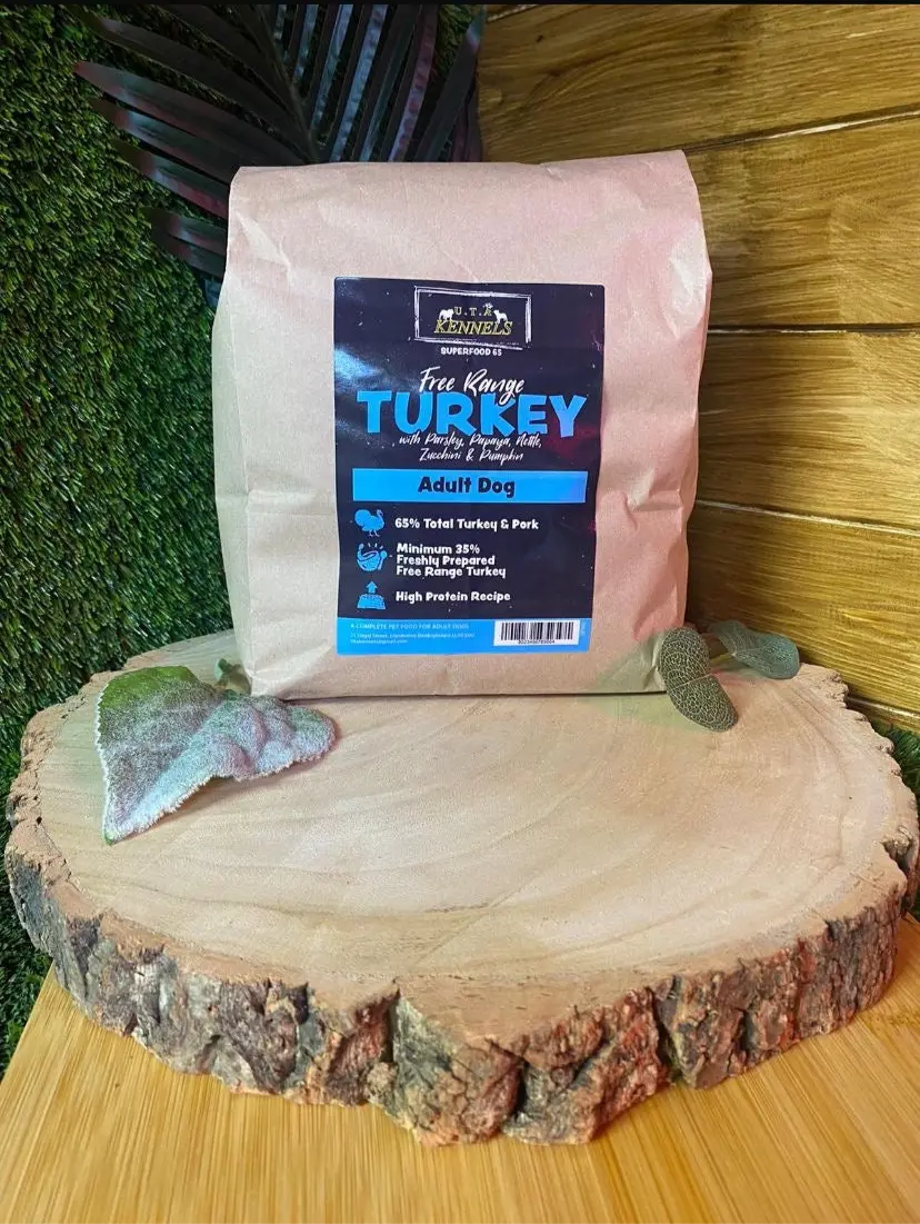 Superfood 65 Kibble - Free Range Turkey (small) UTA Kennels
