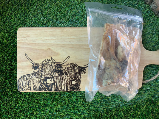 Beef tendon chunks (250 gram bags) UTA K9