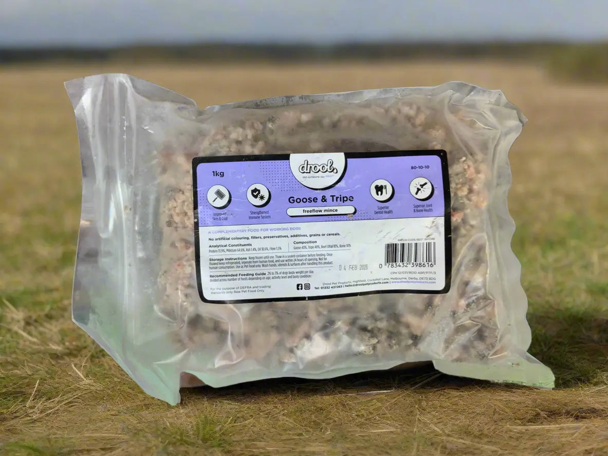 Goose and tripe free flow mince 1kg UTA K9
